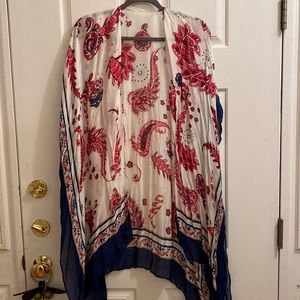 Flowy Paisley Printed Kimono